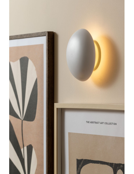 Lampe champignon LED rechargeable blanche en mélamine Ø15,5 x H21 cm Phoebe Leitmotiv - 7