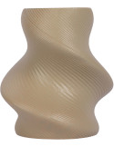 Vase céramique organique beige latte 22 cm Paris Twisted