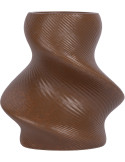 Vase céramique marron chocolat 22 cm Paris Twisted