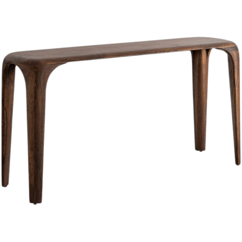 Console bois de manguier brun chocolat 152x40x75 cm Almaraya Ixia - 1