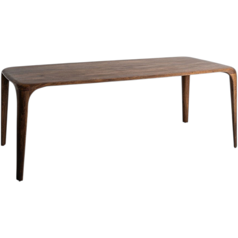 Table à manger en bois de manguier brun chocolat 210x105x75 cm Almaraya Ixia - 1