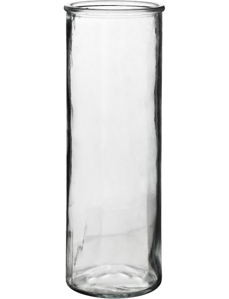 Vase cylindrique en verre transparent 10x10x30 cm Morrow  - 1