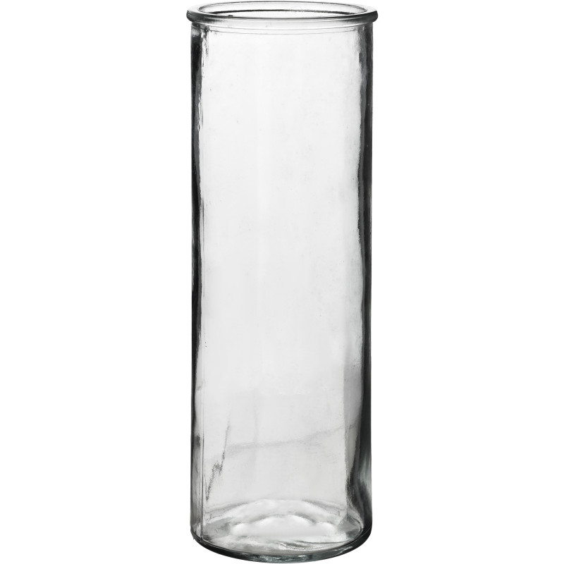 Vase cylindrique en verre transparent 10x10x30 cm Morrow  - 1