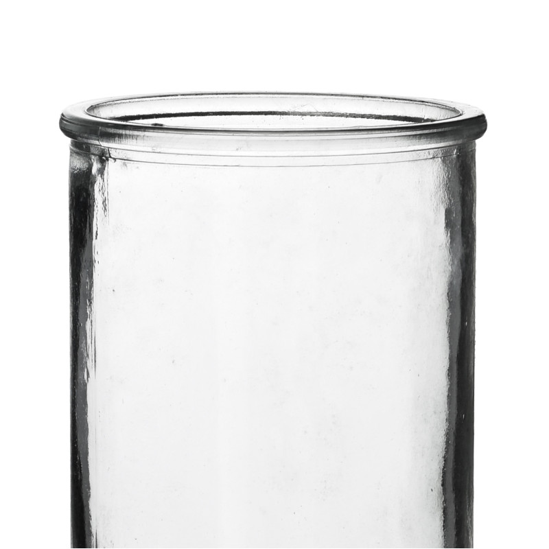 Vase cylindrique en verre transparent 10x10x30 cm Morrow  - 2
