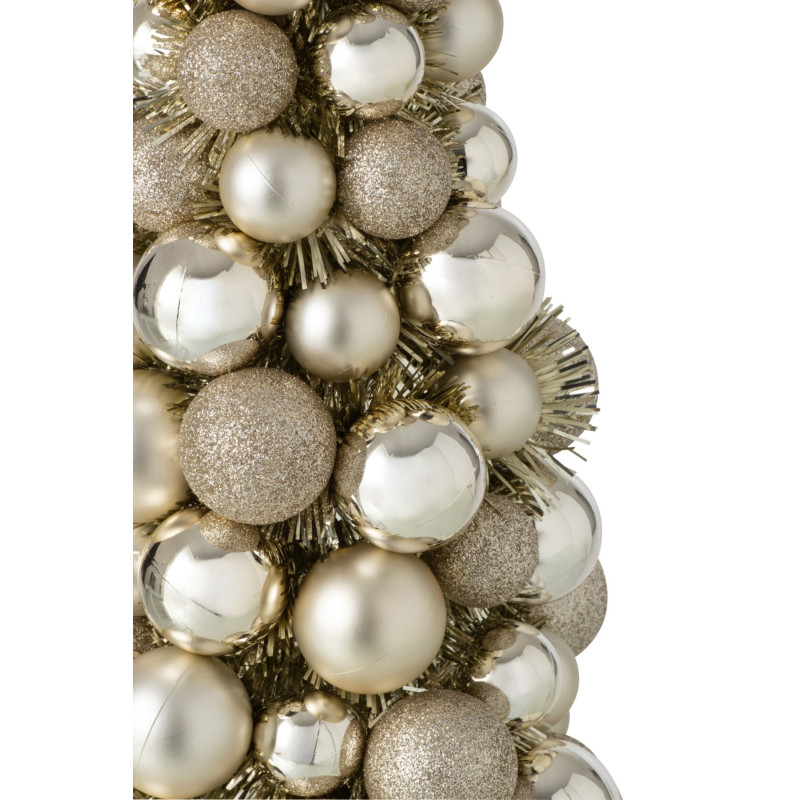 Sapin de Noël à poser boules champagne 40 cm Velmike J-Line - 2