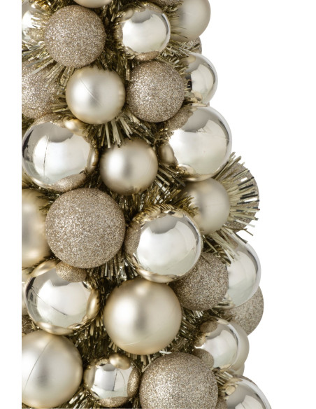 Sapin de Noël à poser boules champagne 40 cm Velmike J-Line - 2