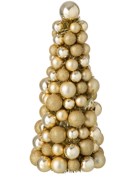 Sapin de Noël à poser doré 40 cm Velmike J-Line - 1