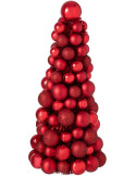 Sapin de Noël à poser rouge rubis 40 cm Velmike