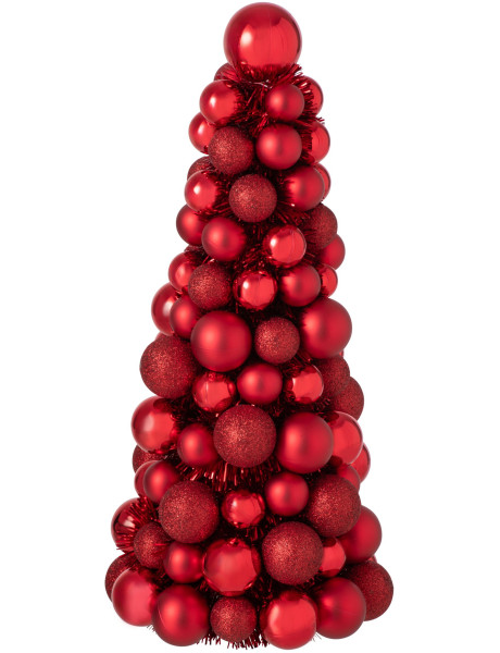 Sapin de Noël à poser rouge rubis 40 cm Velmike J-Line - 1