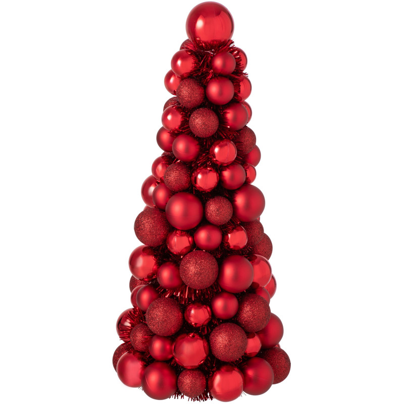 Sapin de Noël à poser rouge rubis 40 cm Velmike J-Line - 1