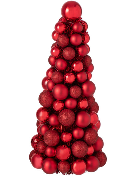 Sapin de Noël à poser rouge rubis 40 cm Velmike J-Line - 1