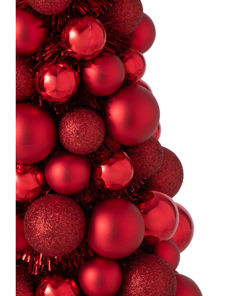 Sapin de Noël à poser rouge rubis 40 cm Velmike J-Line - 2