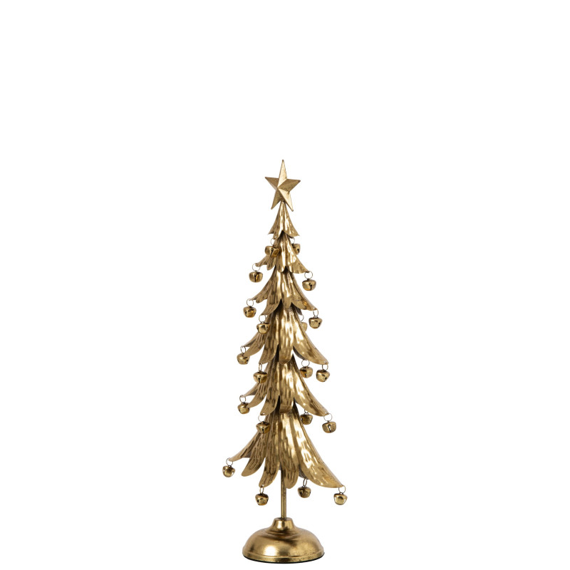 Sapin de Noël à poser métal doré 56 cm Veerora J-Line - 3