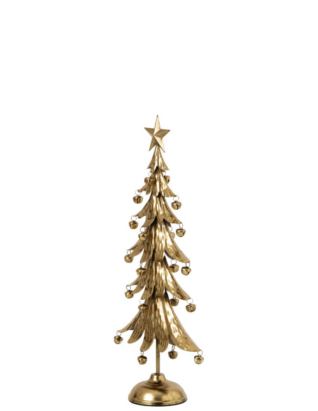 Sapin de Noël à poser métal doré 56 cm Veerora J-Line - 3