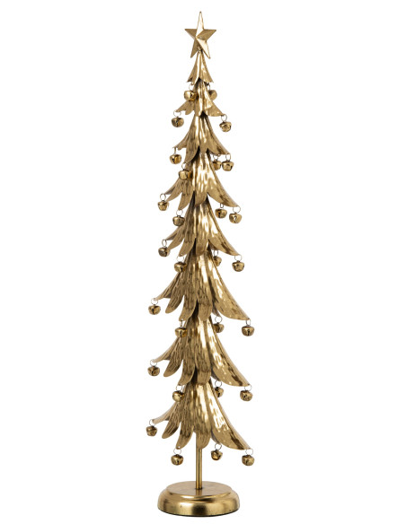 Sapin de Noël à poser métal doré 78,5 cm Veerora J-Line - 3