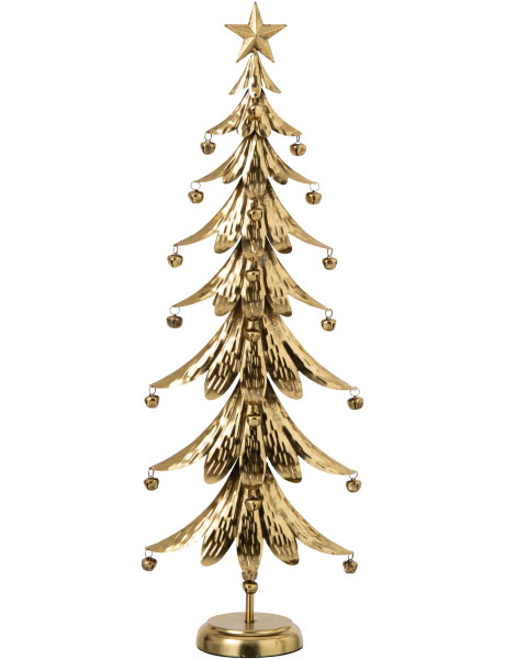 Sapin de Noël à poser métal doré 78,5 cm Veerora J-Line - 1