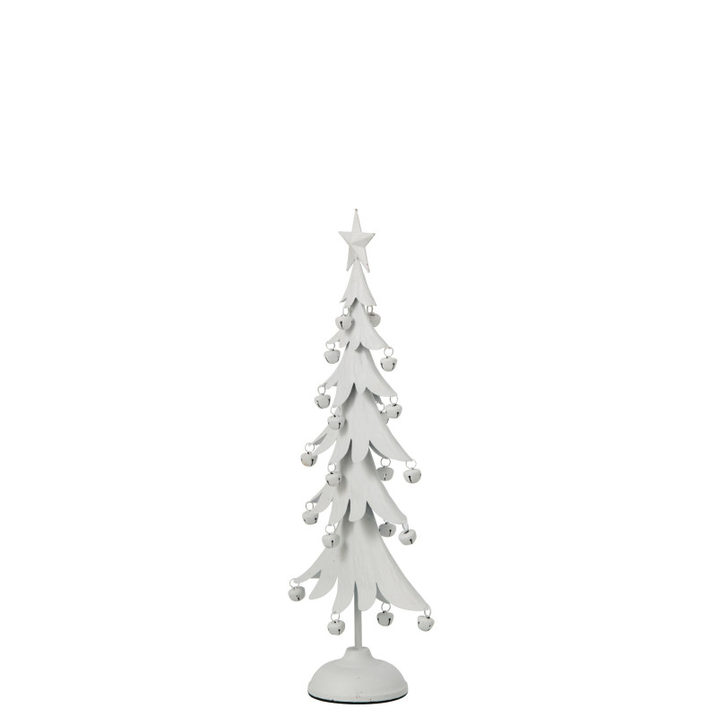 Sapin de Noël à poser métal blanc 25,5x11,5x56 cm Veerora J-Line - 3
