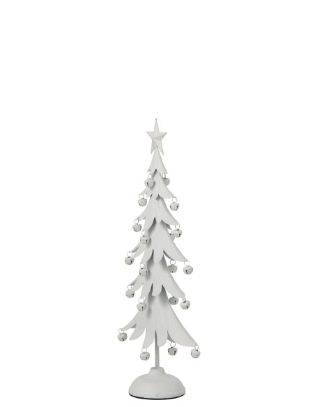 Sapin de Noël à poser métal blanc 25,5x11,5x56 cm Veerora J-Line - 3