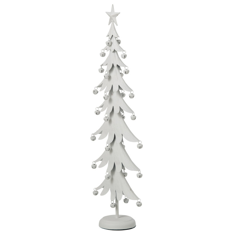Sapin de Noël à poser métal blanc 25x13x78,5 cm Veerora J-Line - 3