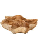 Grande coupe décorative en teck naturel 64x54x17 cm Hendmar