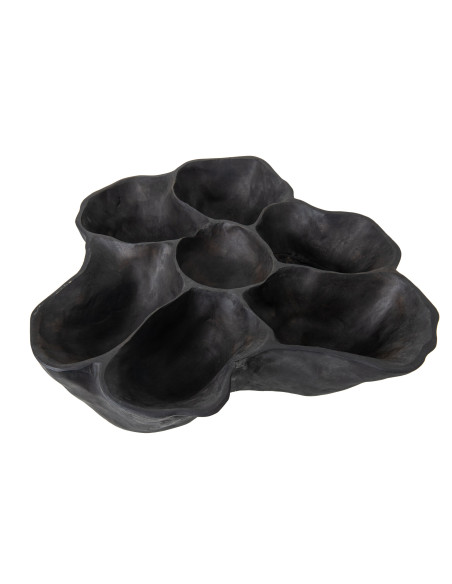 Grande coupe décorative en teck brun foncé 64x54x17 cm Hendmar J-Line - 2
