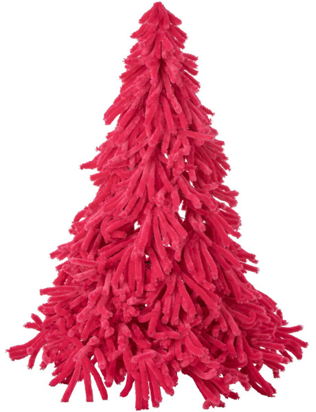 Sapin de Noël artificiel rose fuchsia en polyester 180 cm Svenout J-Line - 1