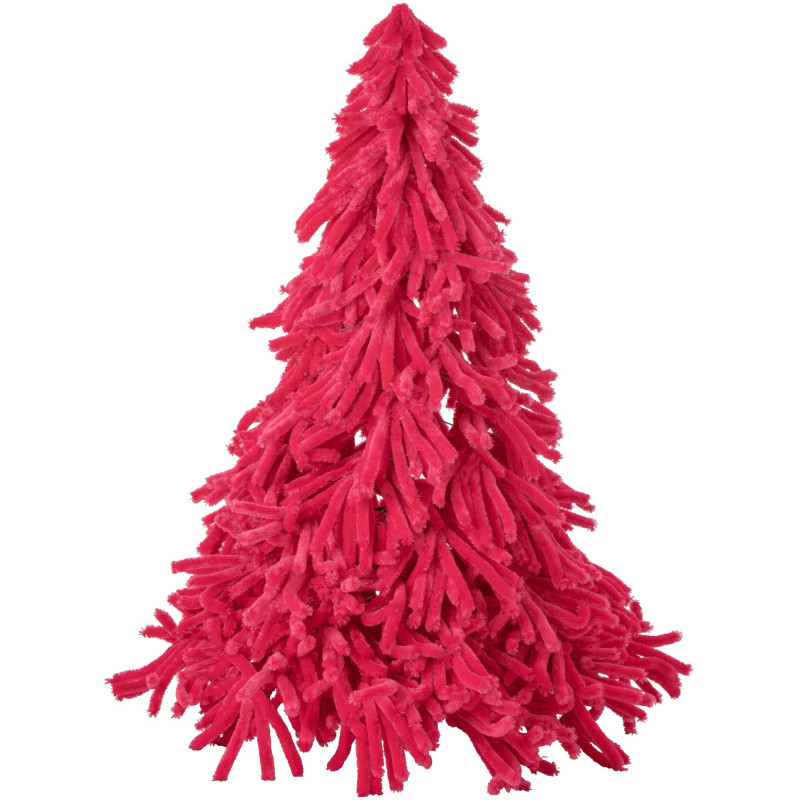 Sapin de Noël artificiel rose fuchsia en polyester 180 cm Svenout J-Line - 1
