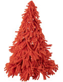Sapin de Noël artificiel orange en polyester 180 cm Svenout