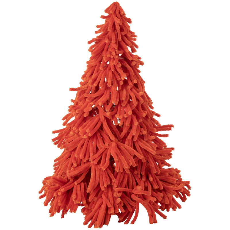 Sapin de Noël artificiel orange en polyester 180 cm Svenout J-Line - 1
