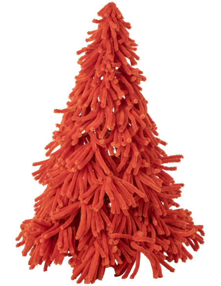 Sapin de Noël artificiel orange en polyester 180 cm Svenout J-Line - 1