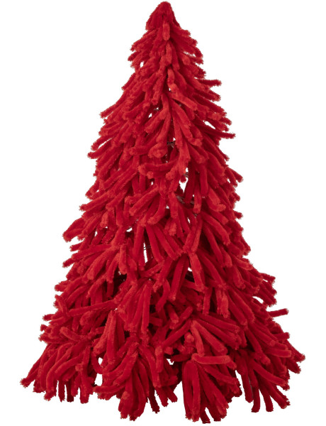 Sapin de Noël artificiel rouge en polyester 180 cm Svenout J-Line - 1