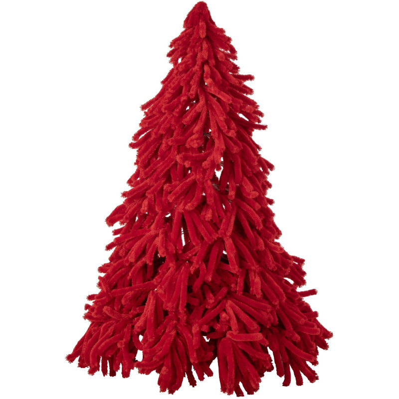 Sapin de Noël artificiel rouge en polyester 180 cm Svenout J-Line - 1