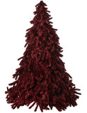 Sapin de Noël artificiel bordeaux en polyester 180 cm Svenout