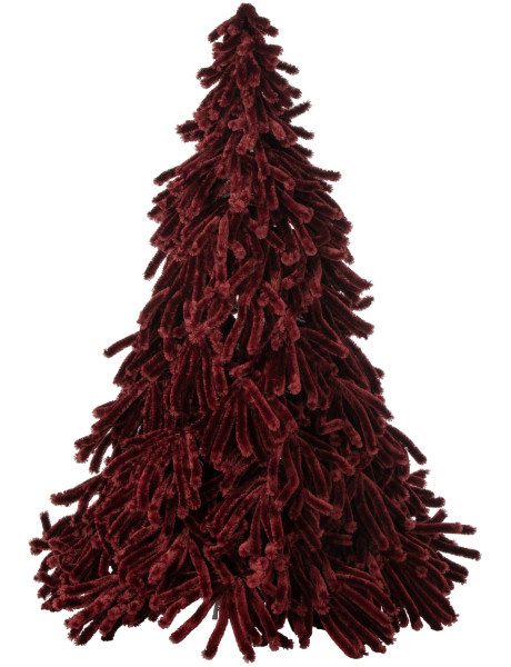 Sapin de Noël artificiel bordeaux en polyester 180 cm Svenout J-Line - 1