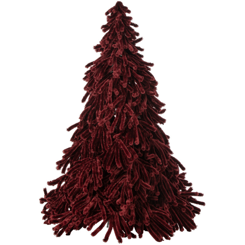 Sapin de Noël artificiel bordeaux en polyester 180 cm Svenout J-Line - 1