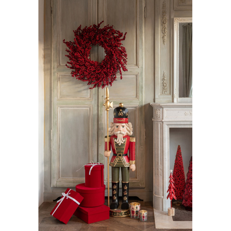 Casse-noisette géant extérieur rouge en résine 110 cm Rijkmar J-Line - 2