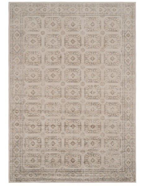 Tapis oriental vintage gris grège en viscose 160x230 cm Lerivo Ixia - 1