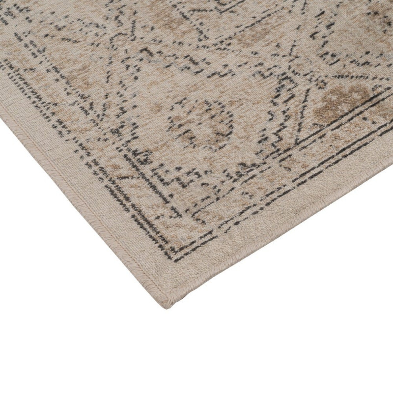 Grand tapis oriental vintage beige gris en viscose 200x300 cm Lerivo Ixia - 3