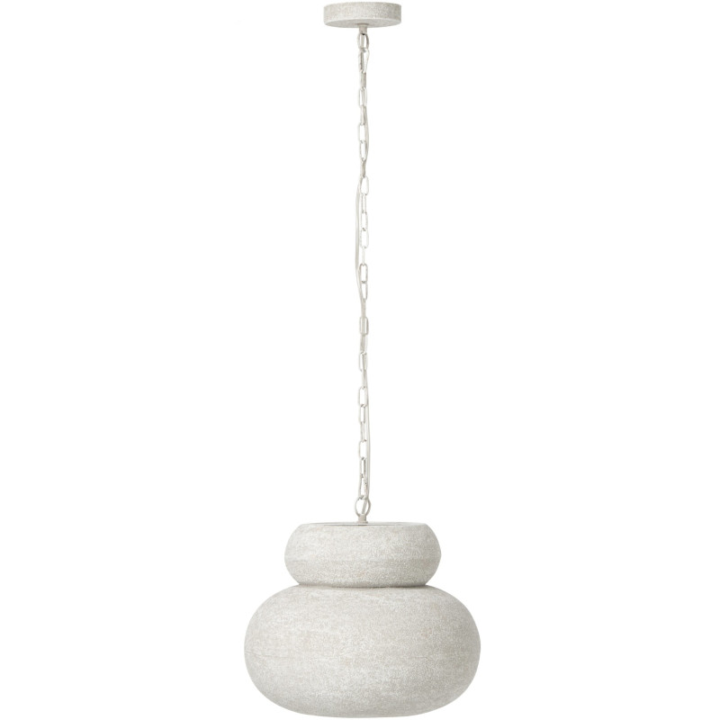 Suspension blanche design organique métal Ø36 cm Noerike J-Line - 1