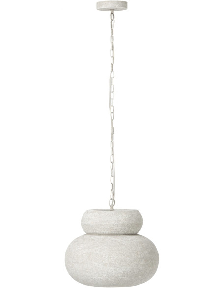 Suspension blanche design organique métal Ø36 cm Noerike J-Line - 1