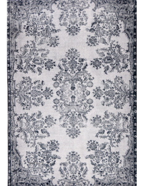 Tapis vintage oriental gris clair polyester 160x230 cm Novum  - 1