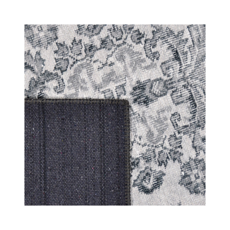 Tapis vintage oriental gris clair polyester 160x230 cm Novum  - 4
