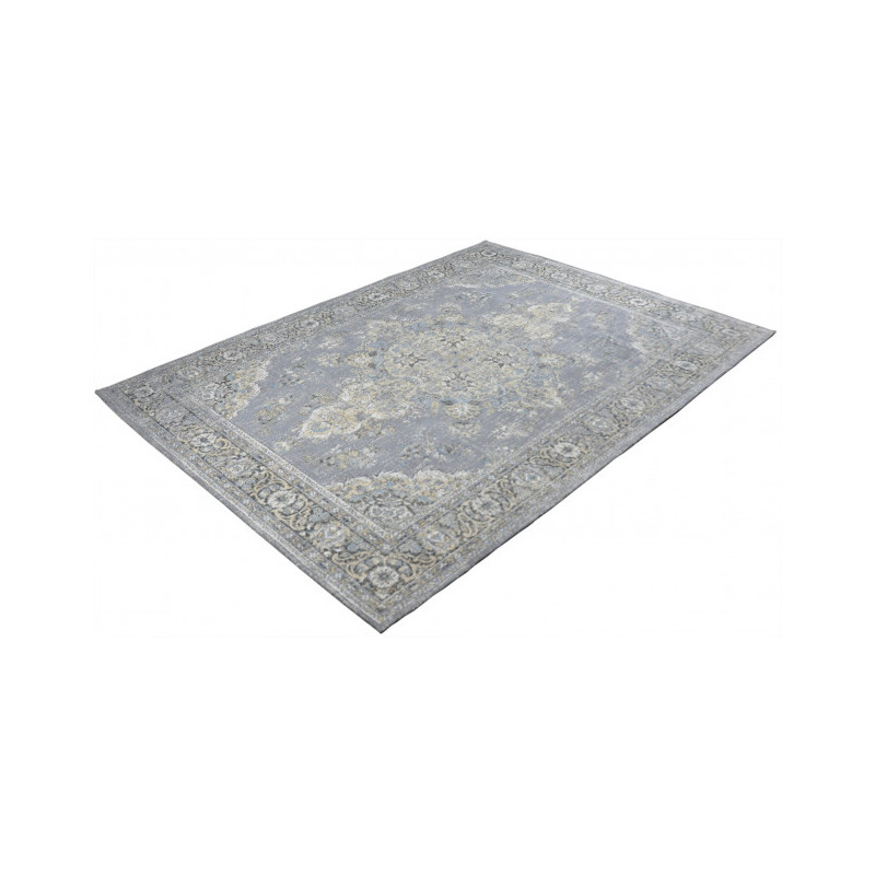 Tapis vintage oriental gris coton chenille 160x230 cm Aristocrat  - 2