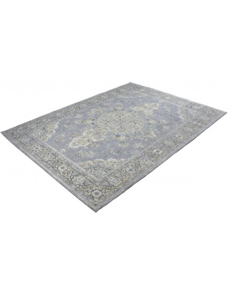 Tapis vintage oriental gris coton chenille 160x230 cm Aristocrat  - 2