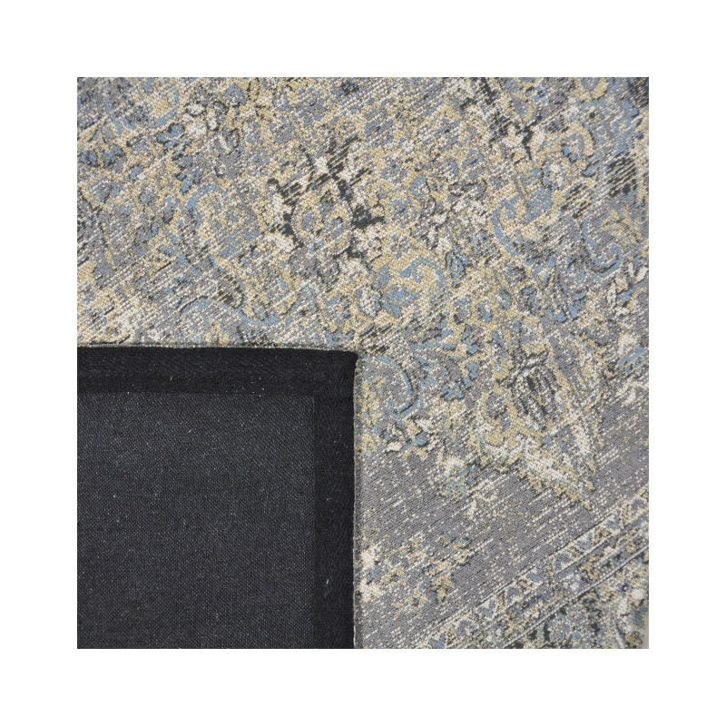 Tapis vintage oriental gris coton chenille 160x230 cm Aristocrat  - 4