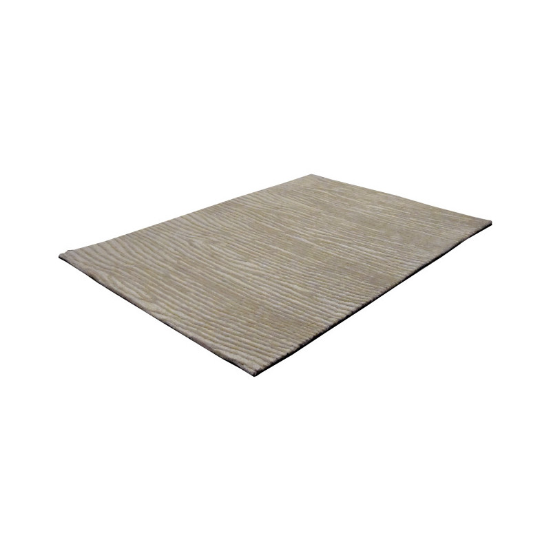 Tapis beige sable motif vagues en polyester 190x290 cm Waves  - 2