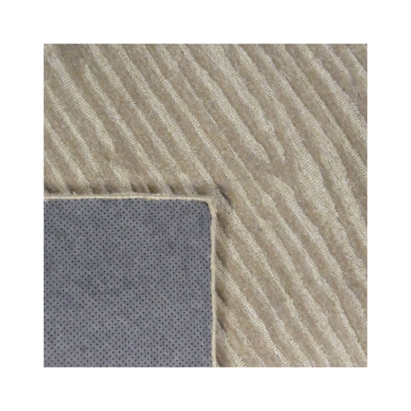 Tapis beige sable motif vagues en polyester 190x290 cm Waves  - 4