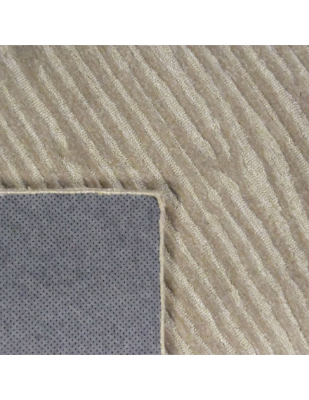 Tapis beige sable motif vagues en polyester 190x290 cm Waves  - 4