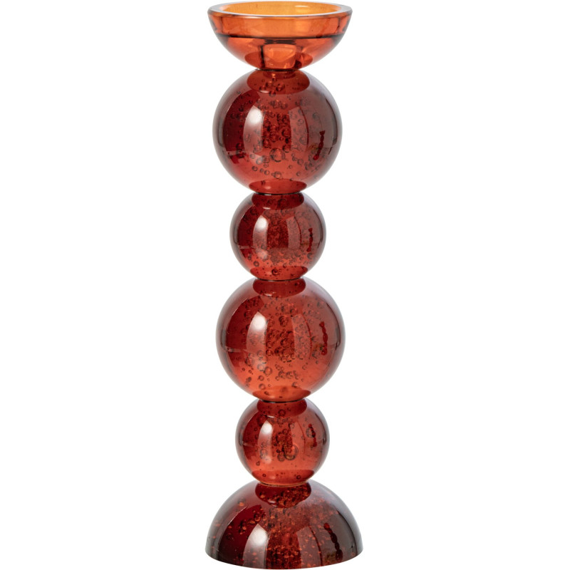 Bougeoir boules en verre bronze 35 cm Rensven J-Line - 1