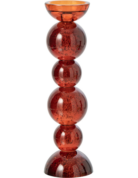 Bougeoir boules en verre bronze 35 cm Rensven J-Line - 1